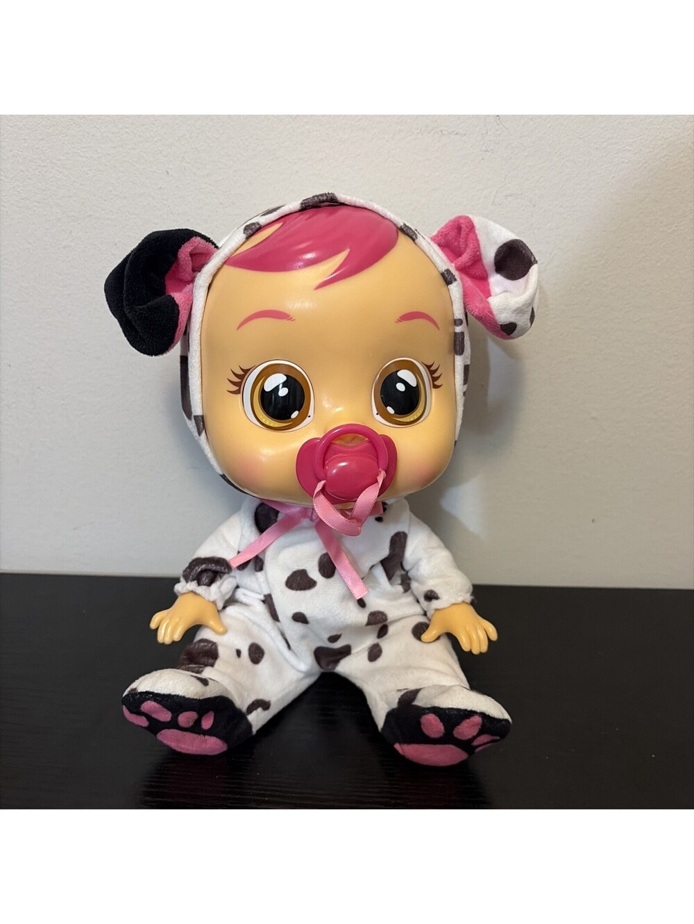 Cry Babies LEA Doll w/Dalmation Print Pajamas - Crying Interactive Doll, 10574